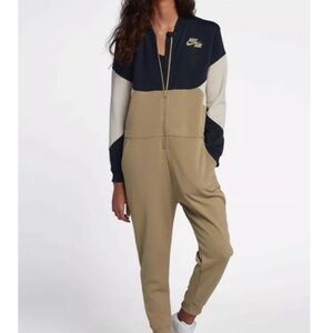 Nike Women's Black and Tan Jumpsuit